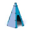 Cabane aire de jeu en polyethylene et acier Tipi