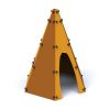 Cabane aire de jeu en polyethylene et acier Tipi