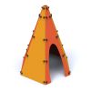 Cabane aire de jeu en polyethylene et acier Tipi