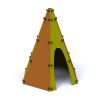 Cabane aire de jeu en polyethylene et acier Tipi