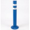 Potelet flexible en totalité Bleu RAL 5005 avec platine