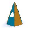 Cabane aire de jeu en polyethylene et acier Tipi