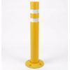 Potelet flexible en totalité Jaune RAL 1021 avec platine