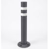 Potelet flexible en totalité Gris RAL 7024 sur platine