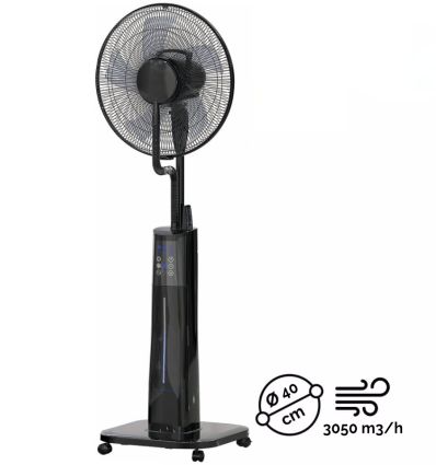 Ventilateur brumisateur industriel et tertiaire mobile