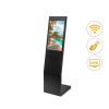 Totem numérique en L intérieur face démonstration 24 pouces