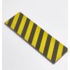 Mousse de protection murale adhésive jaune et noir - 80 x 25 x 2,5 cm