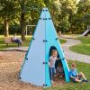 Cabane aire de jeu en polyethylene et acier Tipi