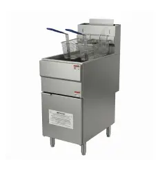 Friteuse à gaz double bac 23L