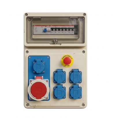Coffret de chantier triphasé 63a