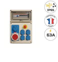 Coffret de chantier prise 63a