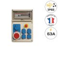 Photo : Coffret de chantier triphasé 63a Sans support