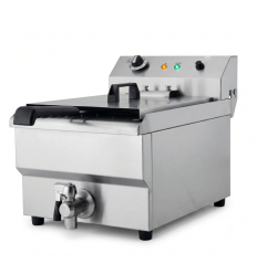 Friteuse 13L électrique avec robinet de vidange