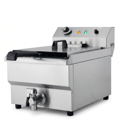 Friteuse 13L électrique avec robinet de vidange