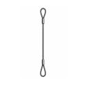 Photo : Élingue cable acier 2 boucles manchonnées 0,09 T (Ø 3 mm) - 1 m