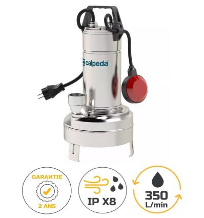 Pompe de relevage inox eau chargée