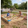 Bac à sable pour collectivité en bois 2 x 2 ou 3 x 3 m