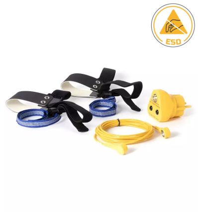 Kit mise à la terre pour tapis antistatique