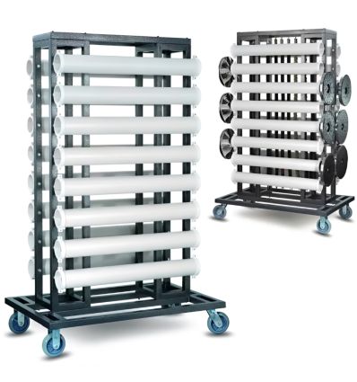 Chariot pour 16 poteaux de guidage