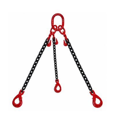 Élingue 3 brins crochet verrouillage automatique + crochet raccourcisseur