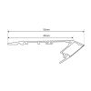 Nez de marche LED schéma dimensions
