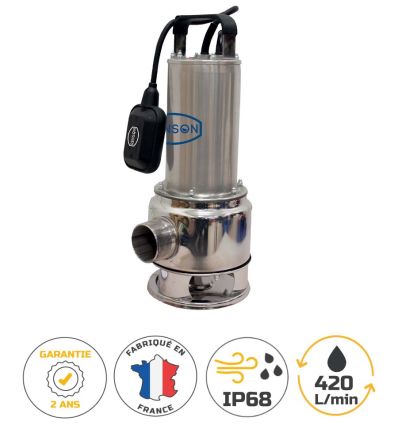 Pompe de relevage eau chargée - 230 V 1,6 KW