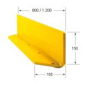 Photo : Bordure de protection cornière industrielle 800 mm - 6 mm