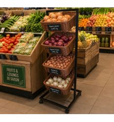 Présentoir pour rayons fruits et légumes