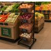 Présentoir fruits et légumes mobile 4 corbeilles