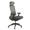 Chaise de bureau ergonomique synchrone grise