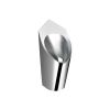 urinoir d'angle inox brillant