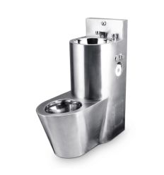 wc lave-mains inox
