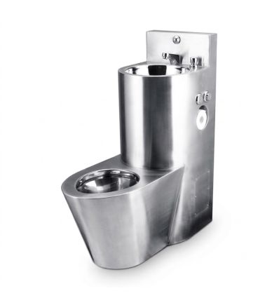 wc lave-mains inox
