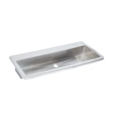 Lave mains wc collectif sans protection murale