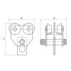 Chariot palan IPN manuel - dimensions