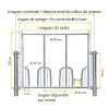 Panneau libre service chevaux - dimensions