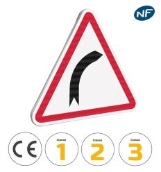 A1a - Panneau Virage à droite