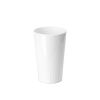 Verre blanc en plastique 33 cl