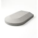 Photo : Ilot franchissable en béton 60 cm - 60 cm - Extrémité