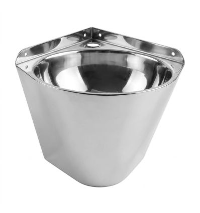 Lave main inox rond angle brillant