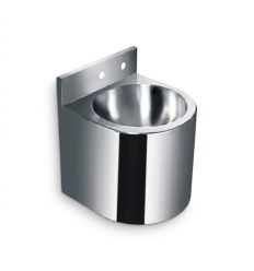 Lave main inox rond antivandalisme brillant