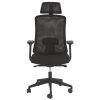 Chaise de bureau de face noir