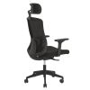Chaise de bureau synchrone de dos noir