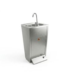 Lave main avec pédale bouton poussoir simple