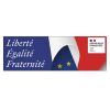 Panneau de façade Liberté Egalité Fraternité
