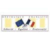 Panneau de façade avec devise républicaine