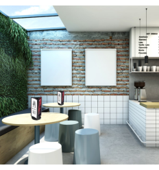 porte menu sur table