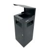 Poubelle cendrier 70 L RAL 7021
