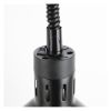 lampe suspendue conique argent boutons