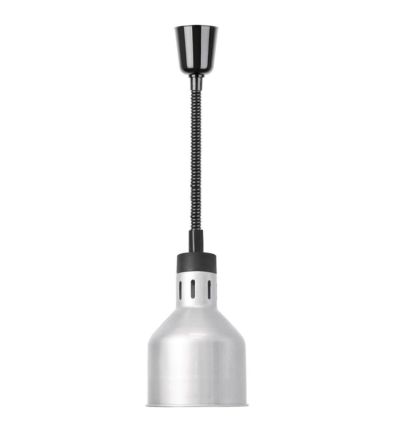 lampe suspendue cylindrique argent